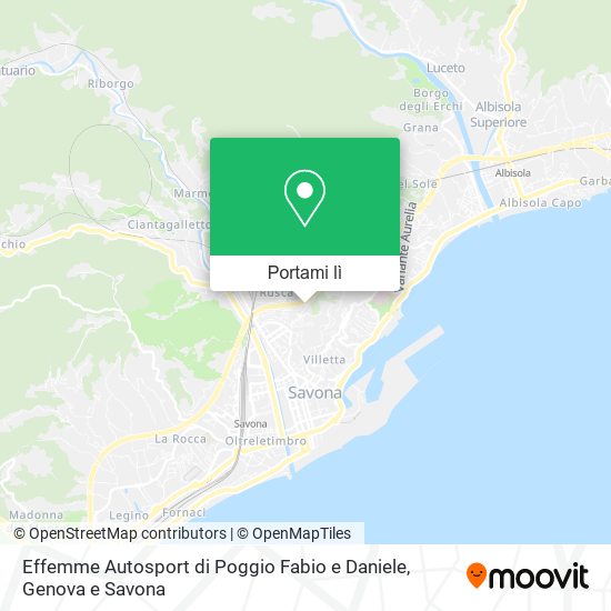 Mappa Effemme Autosport di Poggio Fabio e Daniele