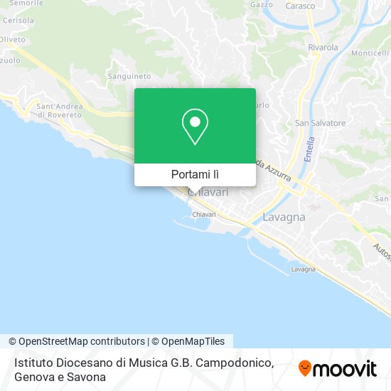 Mappa Istituto Diocesano di Musica G.B. Campodonico