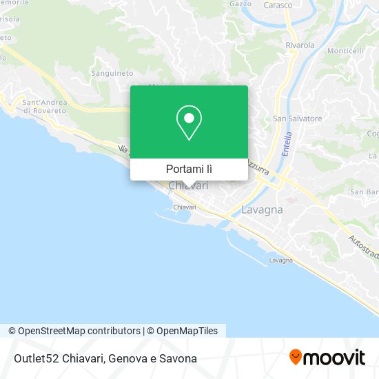 Mappa Outlet52 Chiavari