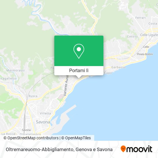 Mappa Oltremareuomo-Abbigliamento