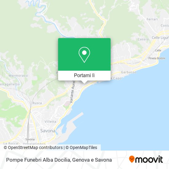 Mappa Pompe Funebri Alba Docilia