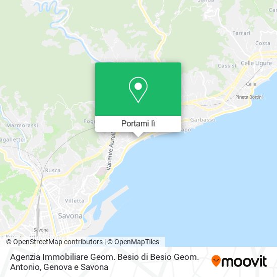 Mappa Agenzia Immobiliare Geom. Besio di Besio Geom. Antonio
