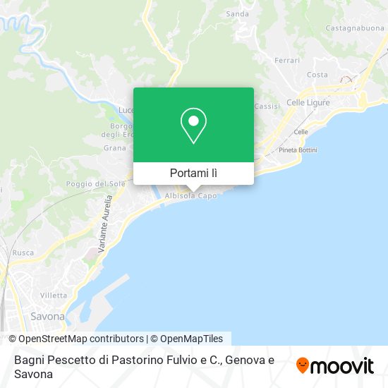 Mappa Bagni Pescetto di Pastorino Fulvio e C.