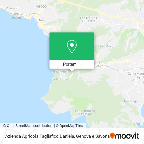 Mappa Azienda Agricola Tagliafico Daniela