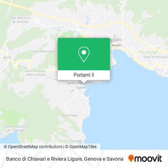 Mappa Banco di Chiavari e Riviera Ligure