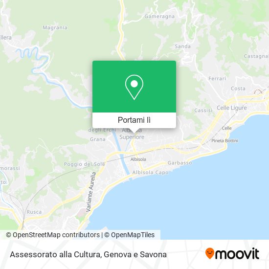 Mappa Assessorato alla Cultura