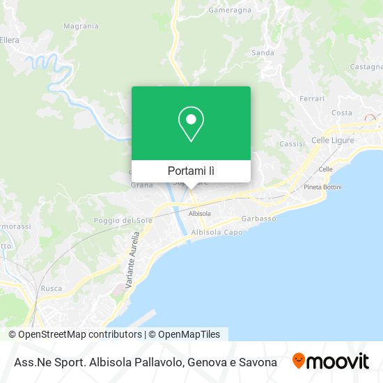 Mappa Ass.Ne Sport. Albisola Pallavolo