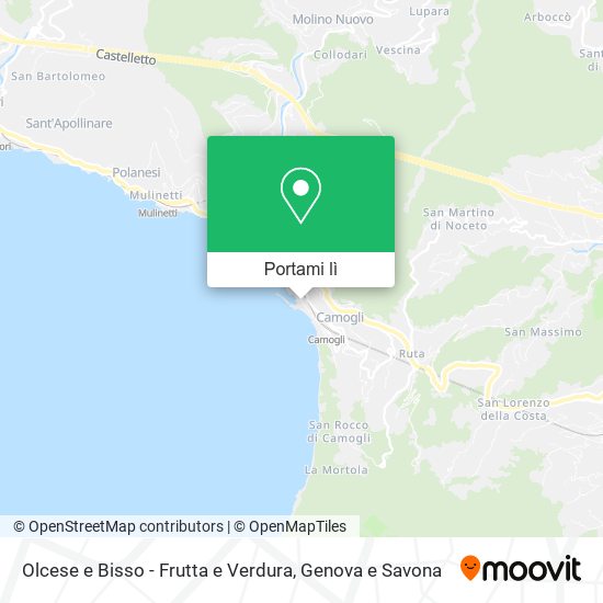 Mappa Olcese e Bisso - Frutta e Verdura