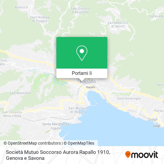 Mappa Società Mutuo Soccorso Aurora Rapallo 1910