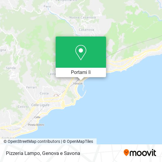 Mappa Pizzeria Lampo