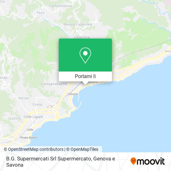 Mappa B.G. Supermercati Srl Supermercato