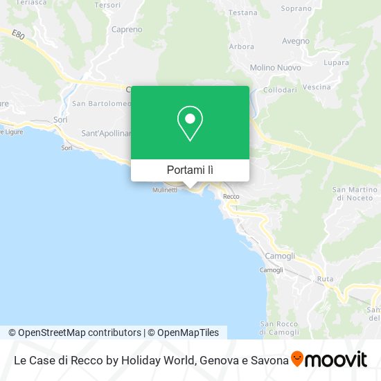 Mappa Le Case di Recco by Holiday World