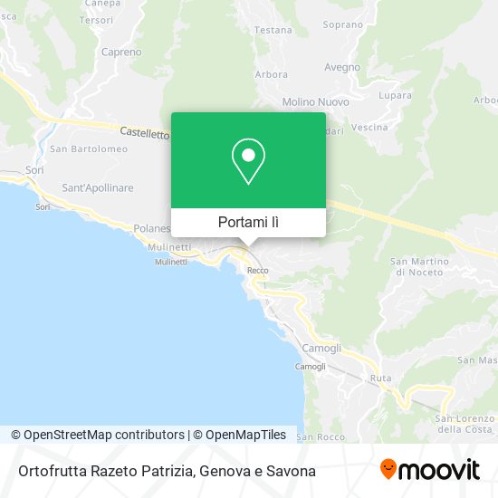 Mappa Ortofrutta Razeto Patrizia
