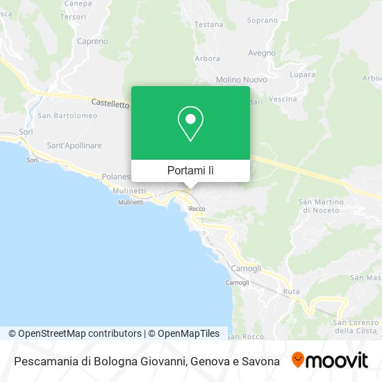 Mappa Pescamania di Bologna Giovanni