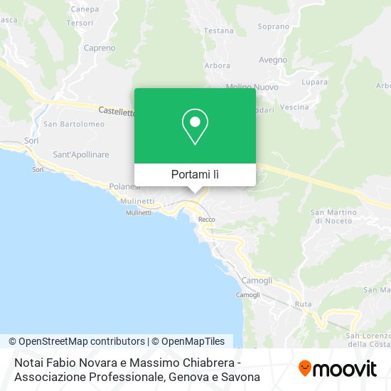 Mappa Notai Fabio Novara e Massimo Chiabrera - Associazione Professionale