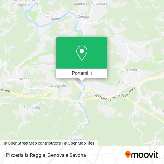 Mappa Pizzeria la Reggia