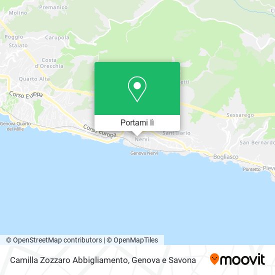 Mappa Camilla Zozzaro Abbigliamento