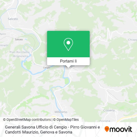 Mappa Generali Savona Ufficio di Cengio - Pirro Giovanni e Candotti Maurizio