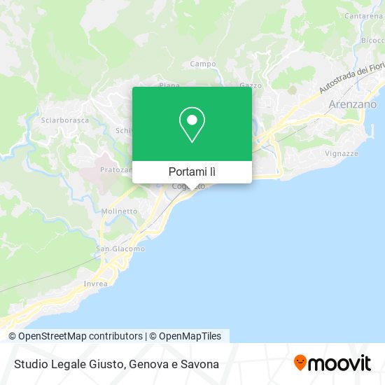 Mappa Studio Legale Giusto