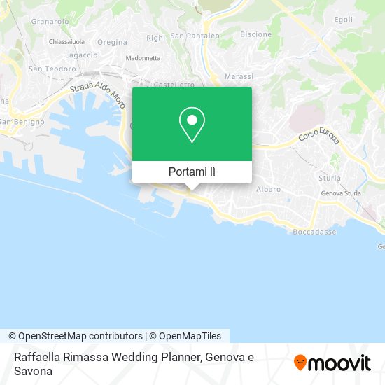 Mappa Raffaella Rimassa Wedding Planner