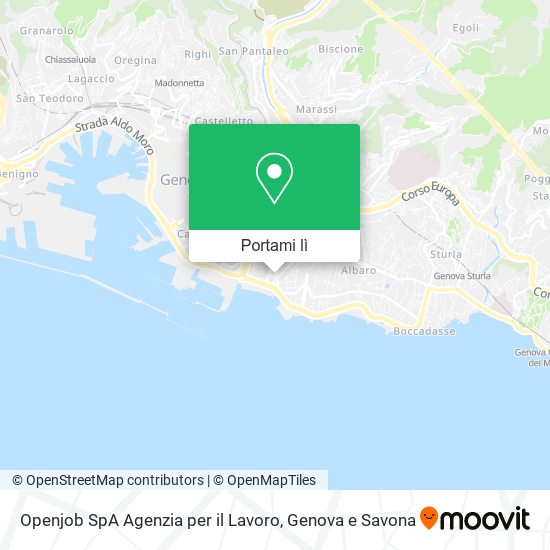 Mappa Openjob SpA Agenzia per il Lavoro