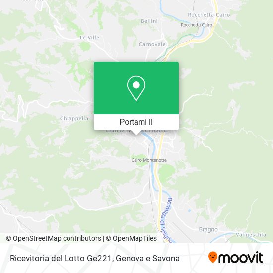 Mappa Ricevitoria del Lotto Ge221