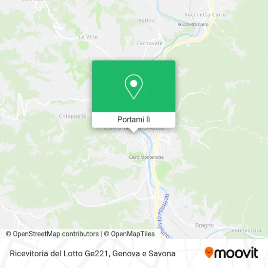 Mappa Ricevitoria del Lotto Ge221