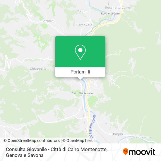 Mappa Consulta Giovanile - Città di Cairo Montenotte