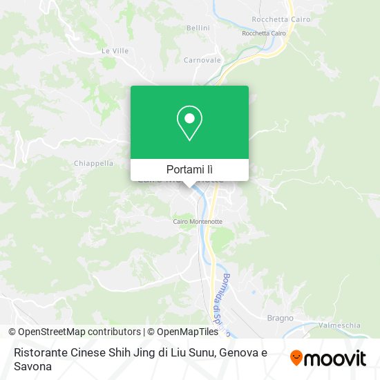 Mappa Ristorante Cinese Shih Jing di Liu Sunu