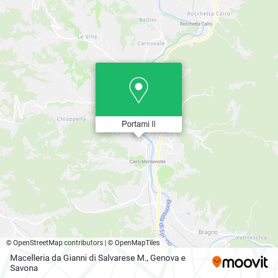 Mappa Macelleria da Gianni di Salvarese M.