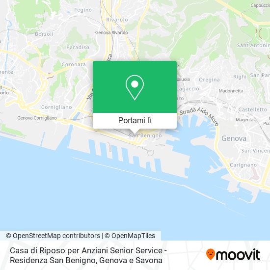 Mappa Casa di Riposo per Anziani Senior Service - Residenza San Benigno