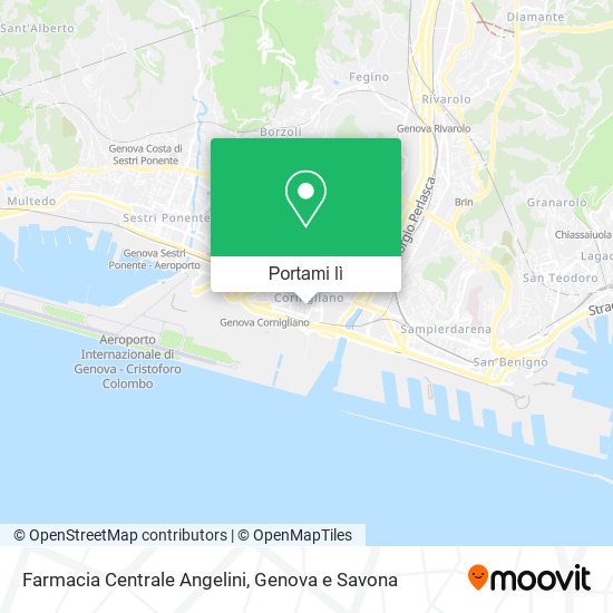 Mappa Farmacia Centrale Angelini