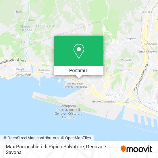 Mappa Max Parrucchieri di Pipino Salvatore