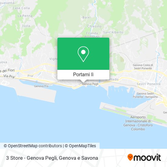 Mappa 3 Store - Genova Pegli