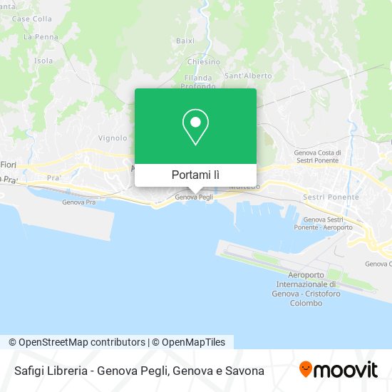 Mappa Safigi Libreria - Genova Pegli