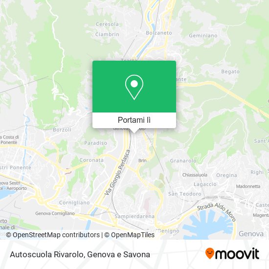 Mappa Autoscuola Rivarolo