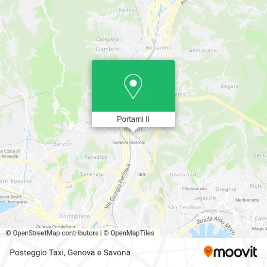 Mappa Posteggio Taxi