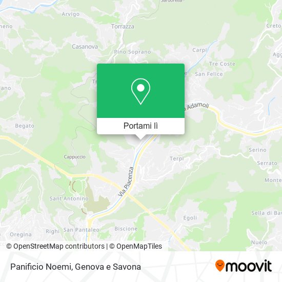 Mappa Panificio Noemi