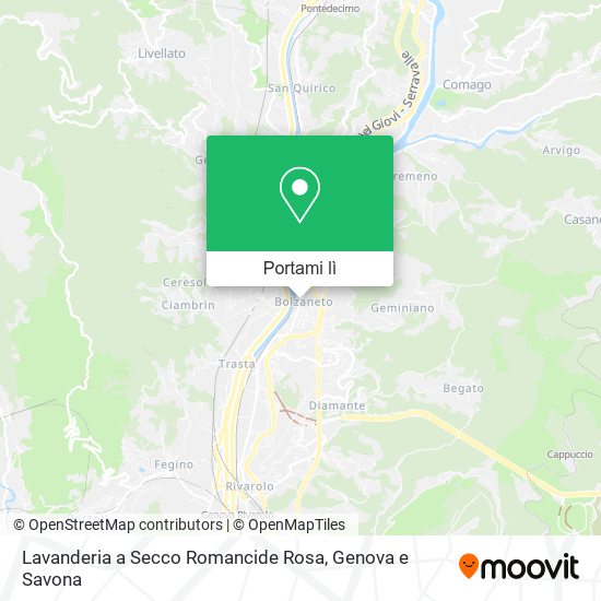 Mappa Lavanderia a Secco Romancide Rosa