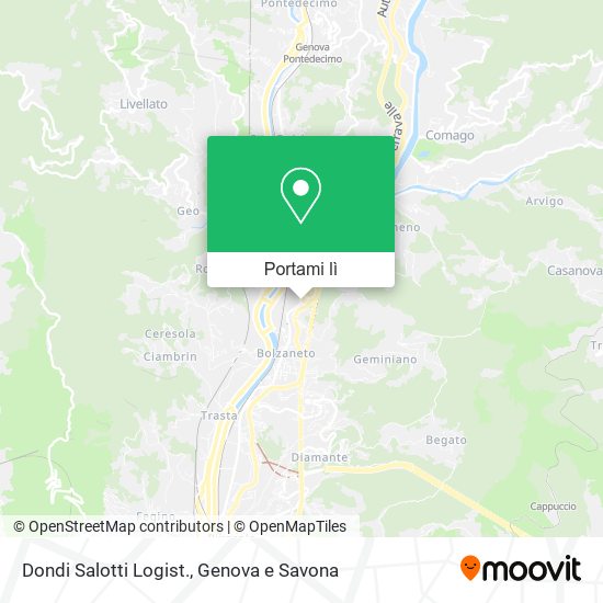 Mappa Dondi Salotti Logist.