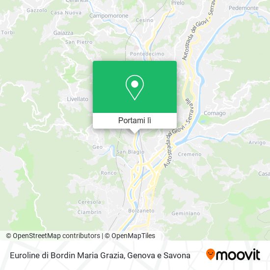 Mappa Euroline di Bordin Maria Grazia