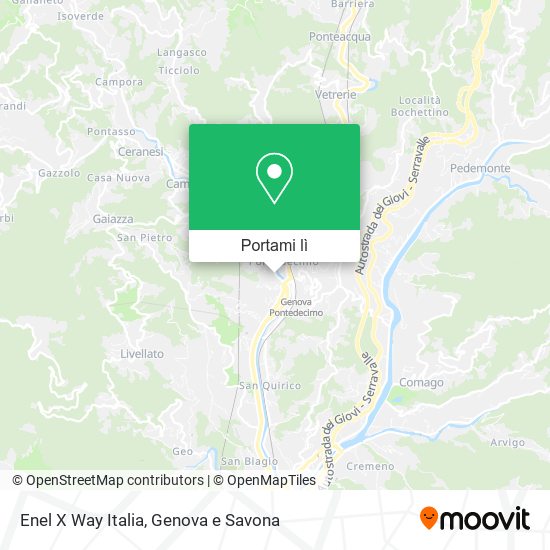 Mappa Enel X Way Italia