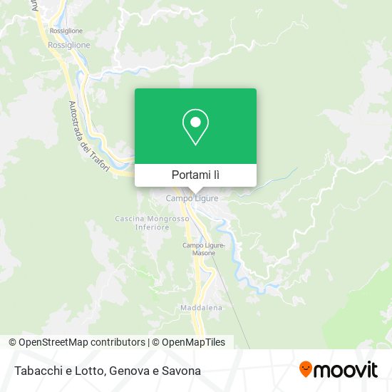 Mappa Tabacchi e Lotto