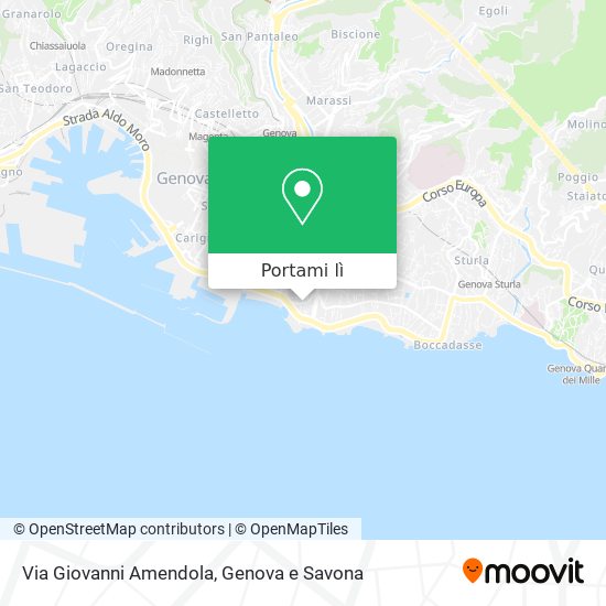 Mappa Via Giovanni Amendola