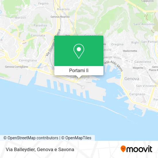 Mappa Via Balleydier