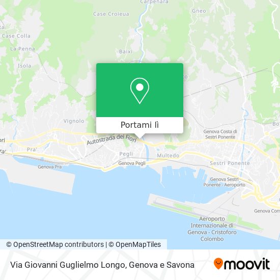 Mappa Via Giovanni Guglielmo Longo