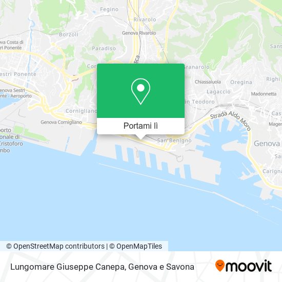 Mappa Lungomare Giuseppe Canepa