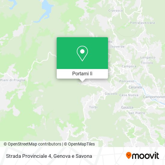 Mappa Strada Provinciale 4