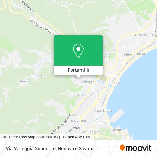 Mappa Via Valleggia Superiore