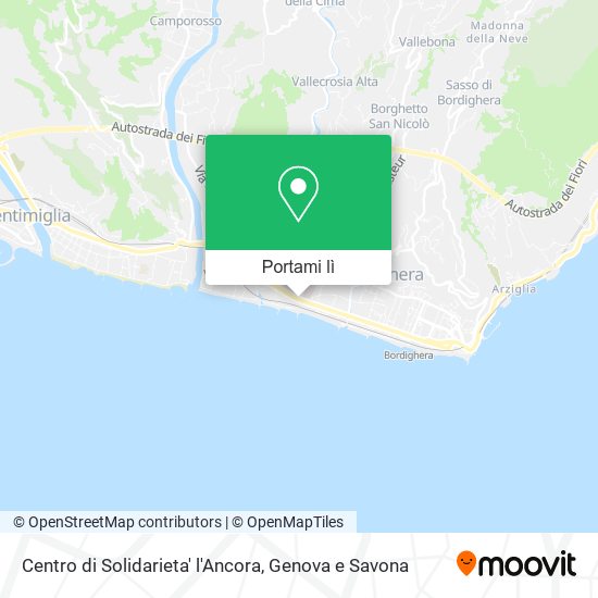 Mappa Centro di Solidarieta' l'Ancora